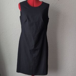 Hugo Boss Navy Pinstripe Dress, Women's